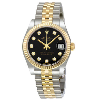 Datejust Lady 31 Black Dial Stainless Steel and 18K Yellow Gold Jubilee Bracelet Automatic Watch 178273BKDJ