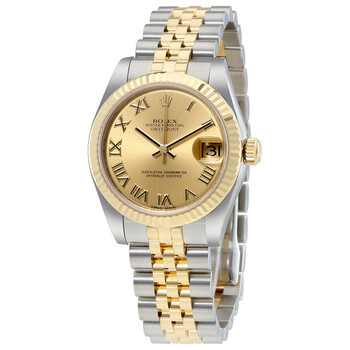 Datejust Lady 31 Champagne Dial Stainless Steel and 18K Yellow Gold Jubilee Bracelet Automatic Watch 178273CRJ