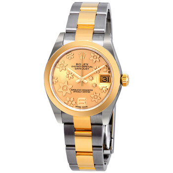 Datejust Lady 31 Champagne Dial Stainless Steel and 18K Yellow Gold Oyster Bracelet Automatic Watch 178243CFO