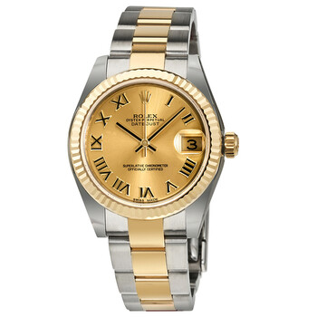 Datejust Lady 31 Champagne Dial Stainless Steel and 18K Yellow Gold Oyster Bracelet Automatic Watch 178273CRO