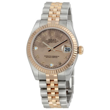 Datejust Lady 31 Gold Dust Dial Stainless Steel and 18K Everose Gold Jubilee Bracelet Automatic Watch 178271GDDJ