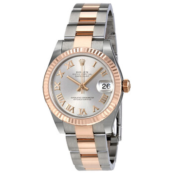 Datejust Lady 31 Grey Dial Stainless Steel and 18K Everose Gold Oyster Bracelet Automatic Watch 178271GRO