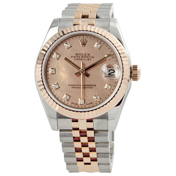 Datejust Lady 31 Pink Dial Stainless Steel and 18K Everose Gold Jubilee Bracelet Automatic Watch 178271PGDDJ