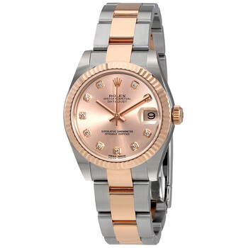 Datejust Lady 31 Pink Dial Stainless Steel and 18K Everose Gold Oyster Bracelet Automatic Watch 178271PDO