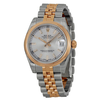 Datejust Lady 31 Silver Dial Stainless Steel and 18K Everose Gold Jubilee Bracelet Automatic Watch 178241SSJ