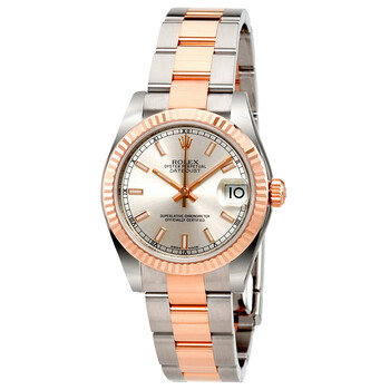 Datejust Lady 31 Silver Dial Stainless Steel and 18K Everose Gold Oyster Bracelet Automatic Watch 178271SSO