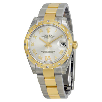 Datejust Lady 31 Silver Dial Stainless Steel and 18K Yellow Gold Oyster Bracelet Automatic Watch 178343SRDO
