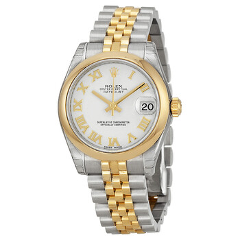 Datejust Lady 31 White Dial Stainless Steel and 18K Yellow Gold Jubilee Bracelet Automatic Watch 178243WRJ