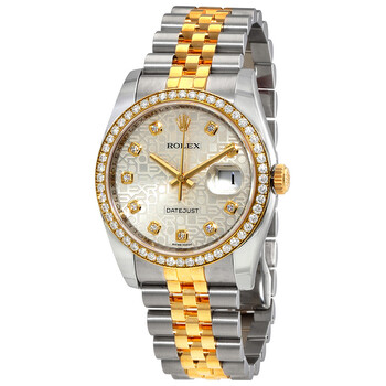 Datejust Silver Dial Automatic Stainless Steel and 18 Carat Yellow Gold Watch 116243SJDJ