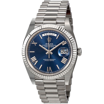 DayDate 40 Blue Dial 18K White Gold President Automatic Watch 228239BLRP