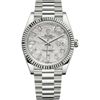 DayDate 40 Meteorite Baguette Automatic Diamond Watch 228239MTDP