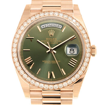 DayDate Automatic Chronometer Diamond Green Dial Watch 228345GRP
