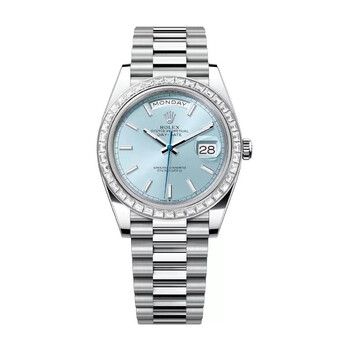 Day Date Automatic Chronometer Diamond Blue Dial Watch 228396tbr0039