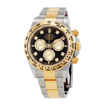Daytona Chronograph Automatic Diamond Black Dial Watch