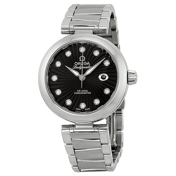 DeVille Ladymatic Diamond Automatic Black Dial Watch 425.30.34.20.51.001