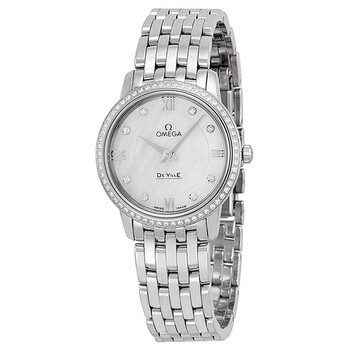 DeVille Prestige Mother of Pearl Diamond Watch