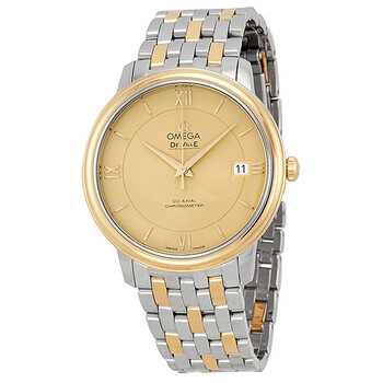 DeVille Prestige Steel  18kt Yellow Gold Champagne Dial Watch