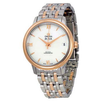 De Ville Automatic Mother of Pearl Dial Stainless Steel and 18kt Rose Gold Watch