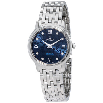 De Ville Blue Dial Diamond Watch 424.10.27.60.53.003