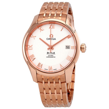 De Ville Chronometer Silver Dial 18K Rose Gold Watch OM43150412102001