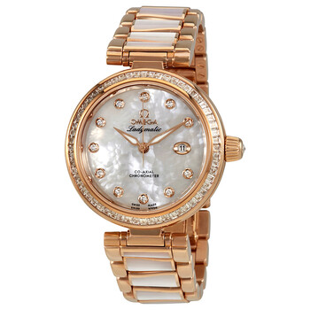 De Ville Ladymatic 18kt Rose Gold Diamond Watch 425.65.34.20.55.007
