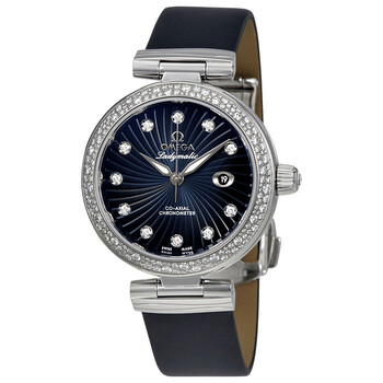 De Ville Ladymatic Blue Dial Watch 425.37.34.20.56.001