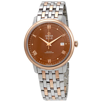 De Ville Prestige Automatic Chronometer Brown Dial TwoTone Watch 424.20.40.20.13.001