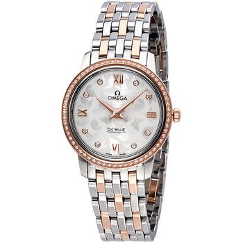 De Ville Prestige Butterfly Silver Diamond Dial Watch 424.25.27.60.52.001