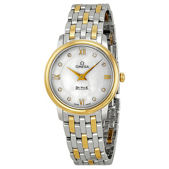 De Ville Prestige Diamond Mother of Pearl Dial Watch 424.20.27.60.55.001