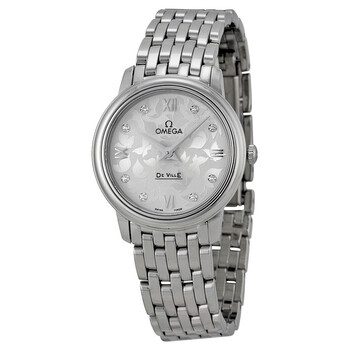 De Ville Prestige Silver Diamond Dial Watch
