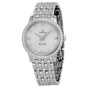 De Ville Silver Dial Stainless Steel Watch