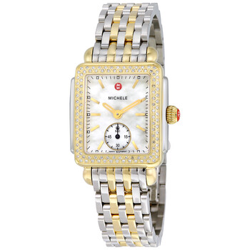 Deco 16 White Mother of Pearl Dial Watch MWW06V000023