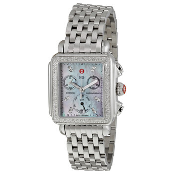 Deco Chronograph Grey Mother of Pearl Dial Watch MWW06P000226