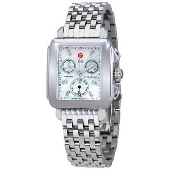 Deco Chronograph Mother of Pearl Dial Watch MWW06P000014