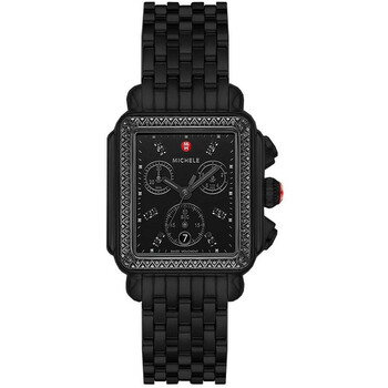Deco Chronograph Quartz Diamond Black Dial Watch MWW06A000786