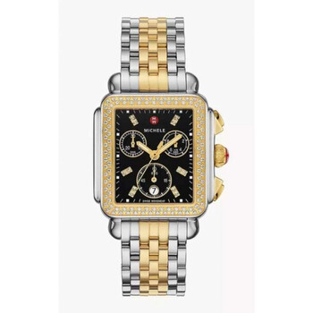 Deco Chronograph Quartz Diamond Black Dial Watch MWW06A000808