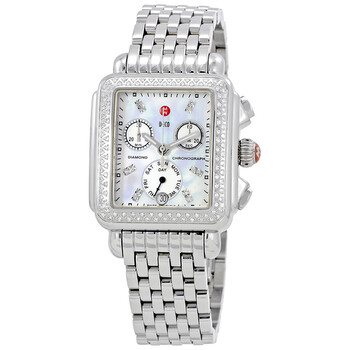Deco Day Mother of Pearl Dial Diamond Watch MWW06P000099