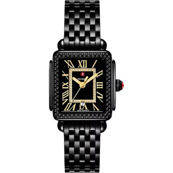 Deco Madison Quartz Diamond Black Dial Watch MWW06G000042