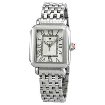 Deco Madison Silver Sunray Diamond Watch MWW06T000141