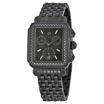 Deco Noir Diamond Black Ionplated Watch MWW06A000679