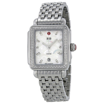 Deco Signature Mother of Pearl Stainless Steel Watch MWW06T000075