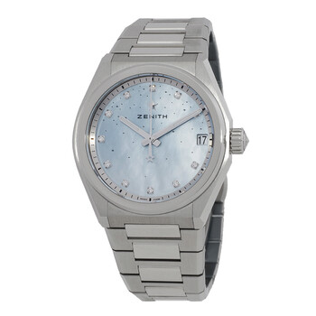Defy Midnight Automatic Diamond Mother Of Pearl Dial Watch 03.9200.67003.MI001