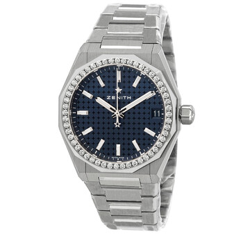 Defy Skyline 36 Automatic Diamond Blue Dial Watch 16.9400.67051.I001