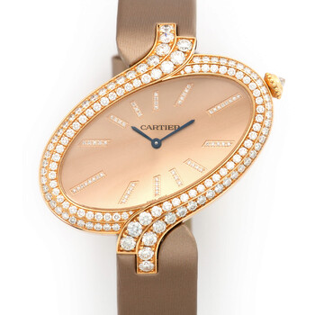 Delices Brushed Pink Gold Dial Watch WG800020