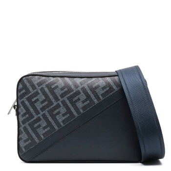Diagonal Stripe FF Motif Camera Crossbody Bag
