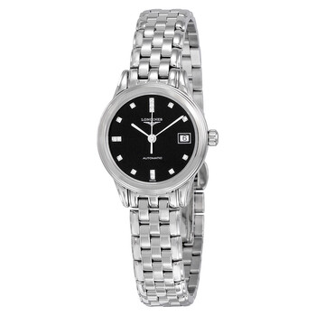 Diamond Automatic Black Dial Stainless Steel Watch L4.274.4.59.6