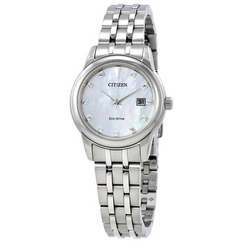 Diamond Mother of Pearl Dial Watch EW239050D