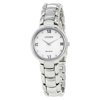 Diamonds Silver Dial Watch EX146055A
