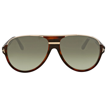 Dimitry Gradient Green Pilot Sunglasses FT0334 56K