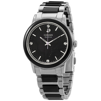 Disney Villains Ursala Diamond Black Dial Watch EM074851W